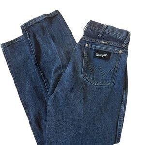 Wrangler Men's Dark Wash Denim Western Blue Jeans 31x32